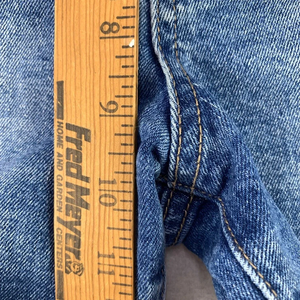 Kut from the Kloth Jane Long Jean Shorts Womens 4 Blue Distressed Hi-Rise Denim